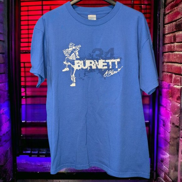 A.J. Burnett 34 Blue Jays Tribal Tennessee River Tag T-Shirt - Picture 1 of 5